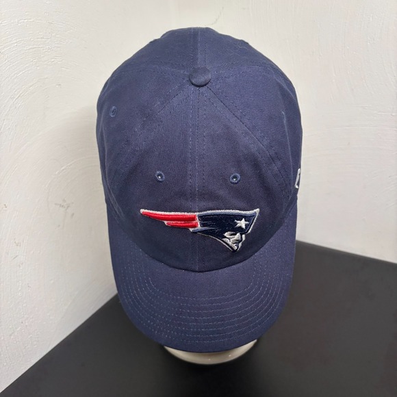 New England Patriots Fanatics Fundamental Adjustable Hat Navy Blue Cotton Cap - Picture 5 of 7